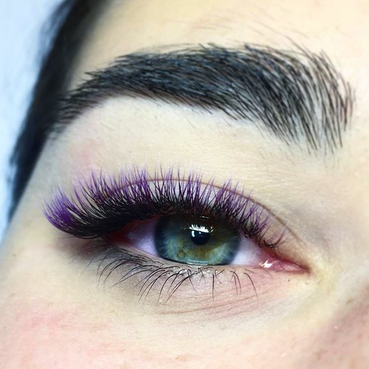 Bunte Wimpern