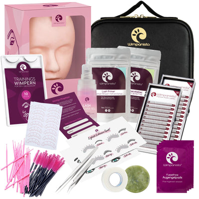 19-teiliges Wimpernverlängerung Set Fächer Ausbildung
