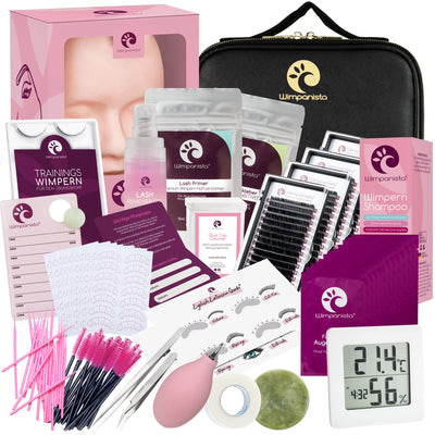 26-teiliges Wimpernverlängerung Set Ausbildung Deluxe