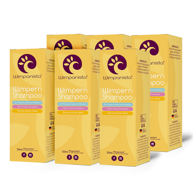 Wimpanista Wimpernshampoo 6er Set