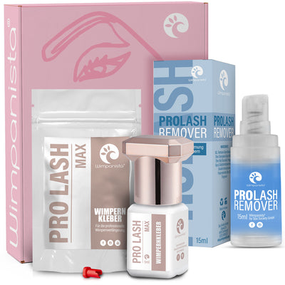 Wimpernkleber Pro Lash Max & Lash Remover Gel Extra Stark im Set