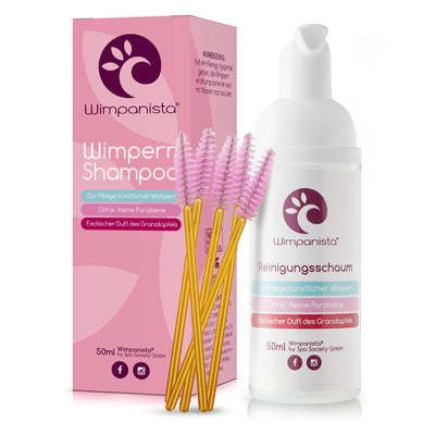 Wimpernshampoo. Duft Granatapfel. Ölfrei. Keine Parabene