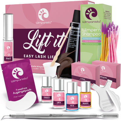 Lash Lifting Set 'Lift It' PRO. Lifting Kit & Wimpernfarbe im Set. 4 Farben