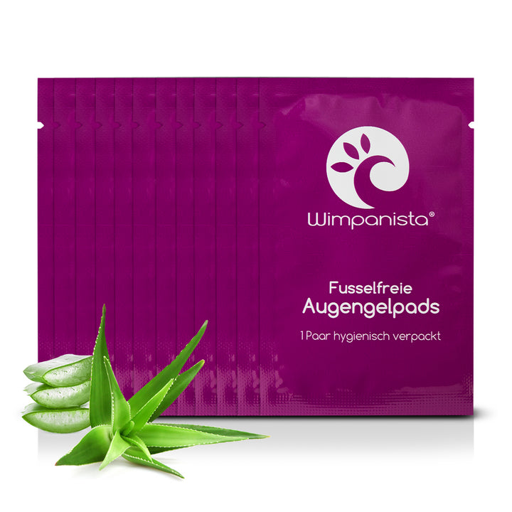 25 Paar Augenpads Für Wimpernverlängerung – Hydrogel Mit Aloe & Vitamin C, Fusselfrei, Einzeln Verpackt