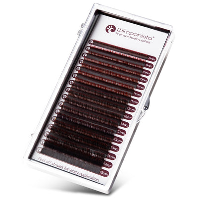 Ombré Lashes Rot C Curl 0.07 mm Mix 8-15 mm