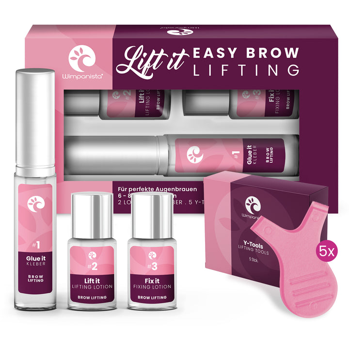 Brushworks Perfektes Augenbrauen-Set - 4-teilig Mit Schere, Pinzette, Rasierer & Pinsel